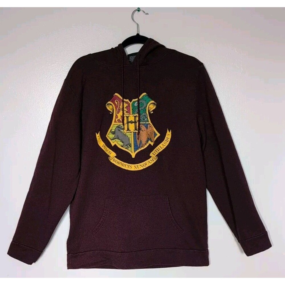 Harry Potter Wizarding World Hogwarts Crest Hoodie Size XL